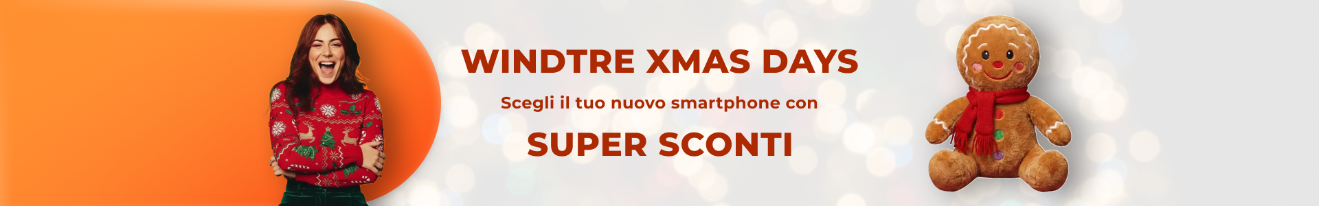 WindTre XMAS DAYS scegli il tuo nuovo smartphone con SUPER SCONTI