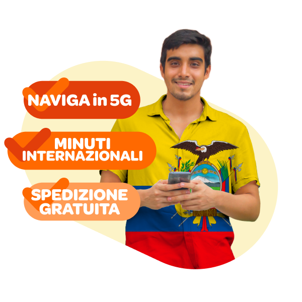 ragazzo con telefono in mano -equador - offerta -WINDTRE