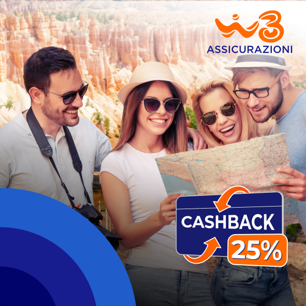 Promo cashback assicurazione viaggio mondo