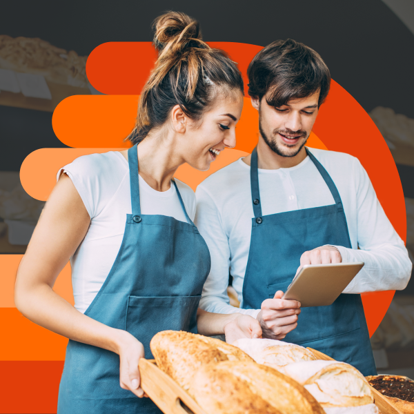 Immagine panettieri con tablet - offerta Partita iva - WINDTRE