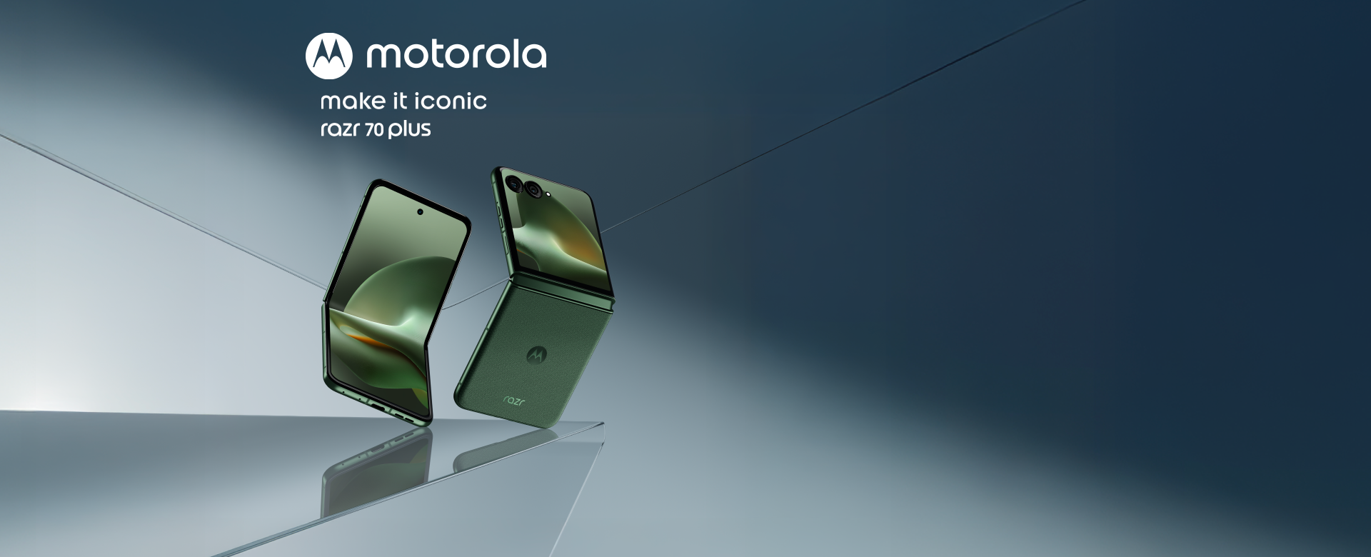 motorola make it iconic razr 70 plus Picture may not depict actual color. Simulated screen, actual a
