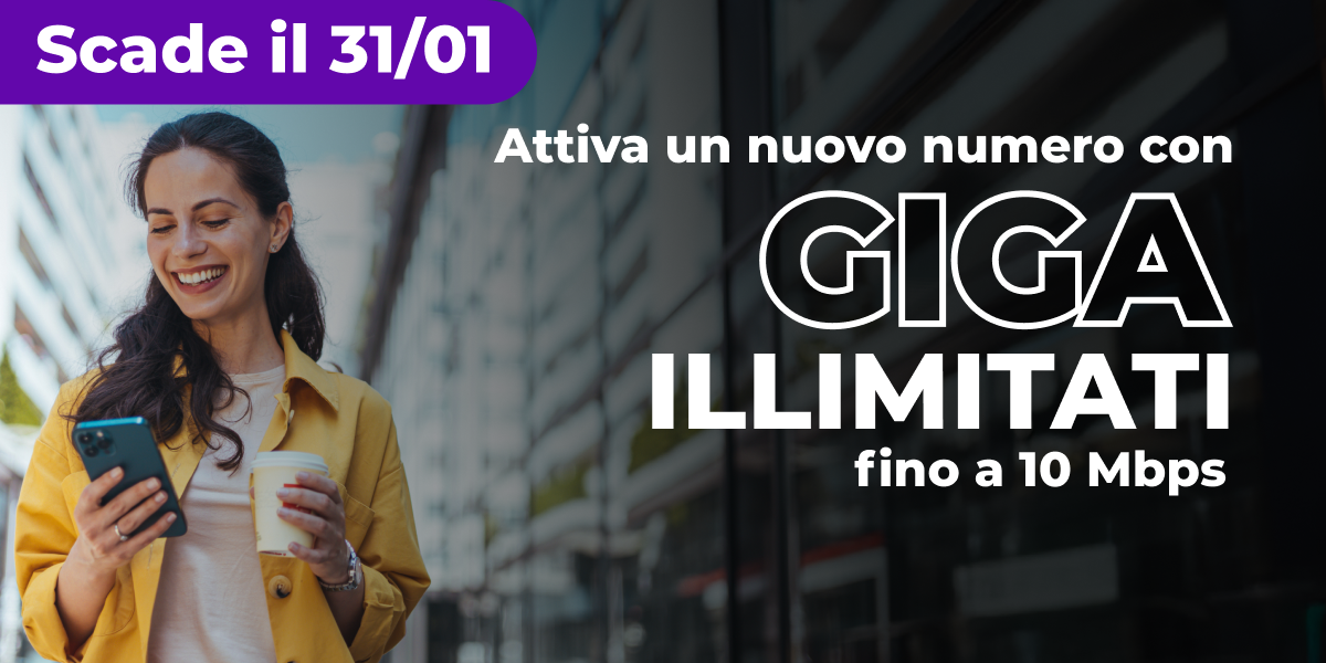 Giga illimitati fino al 31 gennaio