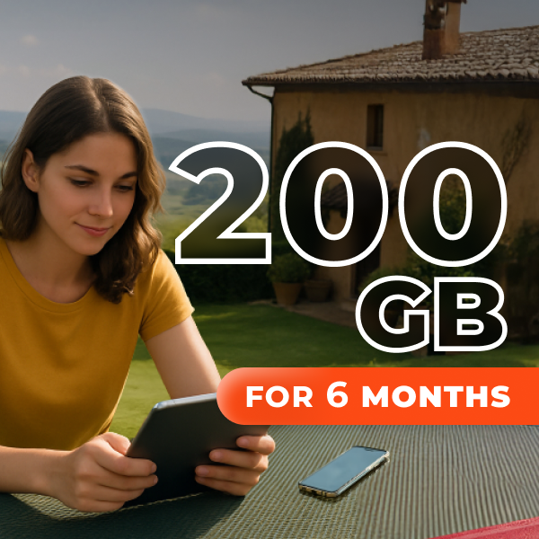 200 GB - offerte per turisti in Italia